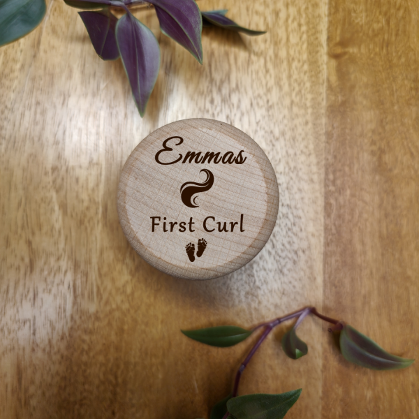Personalised First Curl Box Gift Baby First Curl For Boys and Girls - Image 6