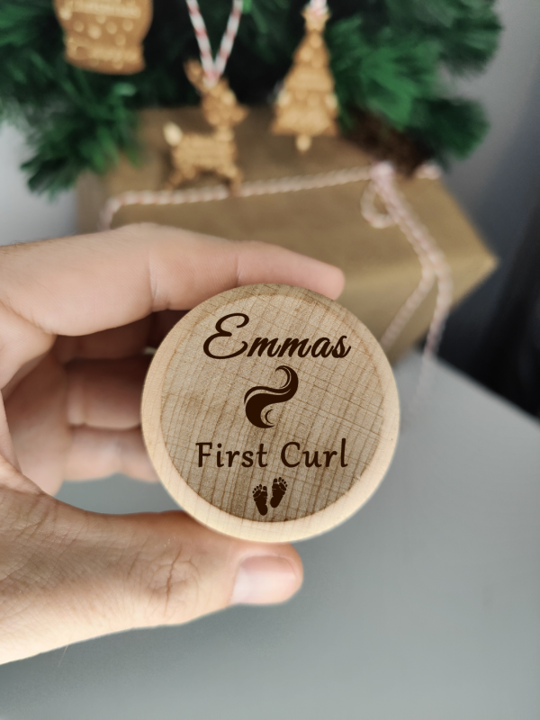 Personalised First Curl Box Gift Baby First Curl For Boys and Girls - Image 7