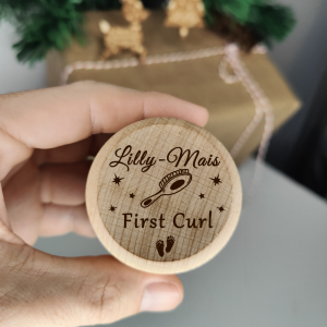 Personalised First Curl Box Gift Baby First Curl For Boys and Girls