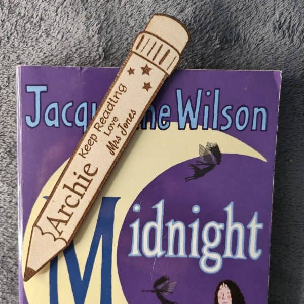 Personalised Gift From Teacher end of term for kids in Nursery or School Teacher Bookmark pencil design - Image 8