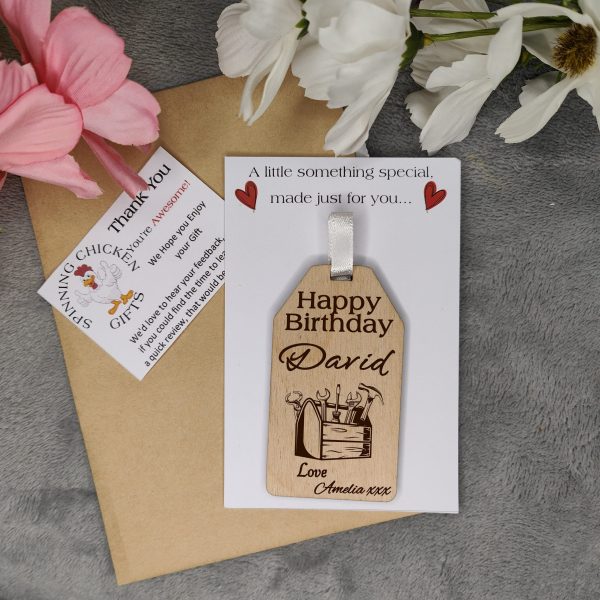 Personalised Birthday Gift Tag Label for Birthday Present