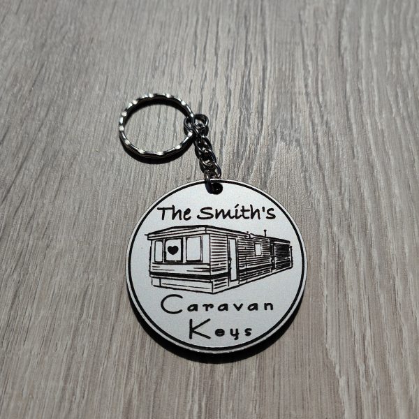 Personalised Static Caravan Gift Laser Engraved Acrylic with Name Ideal birthday present or stocking filler - Image 2