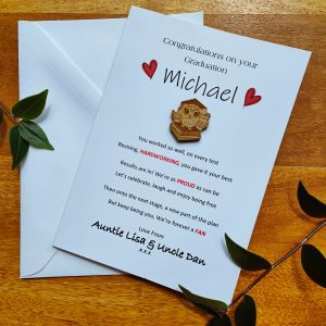 Personalised graduation card for university leaver, congratulation on your degree card congratulations on you pHD