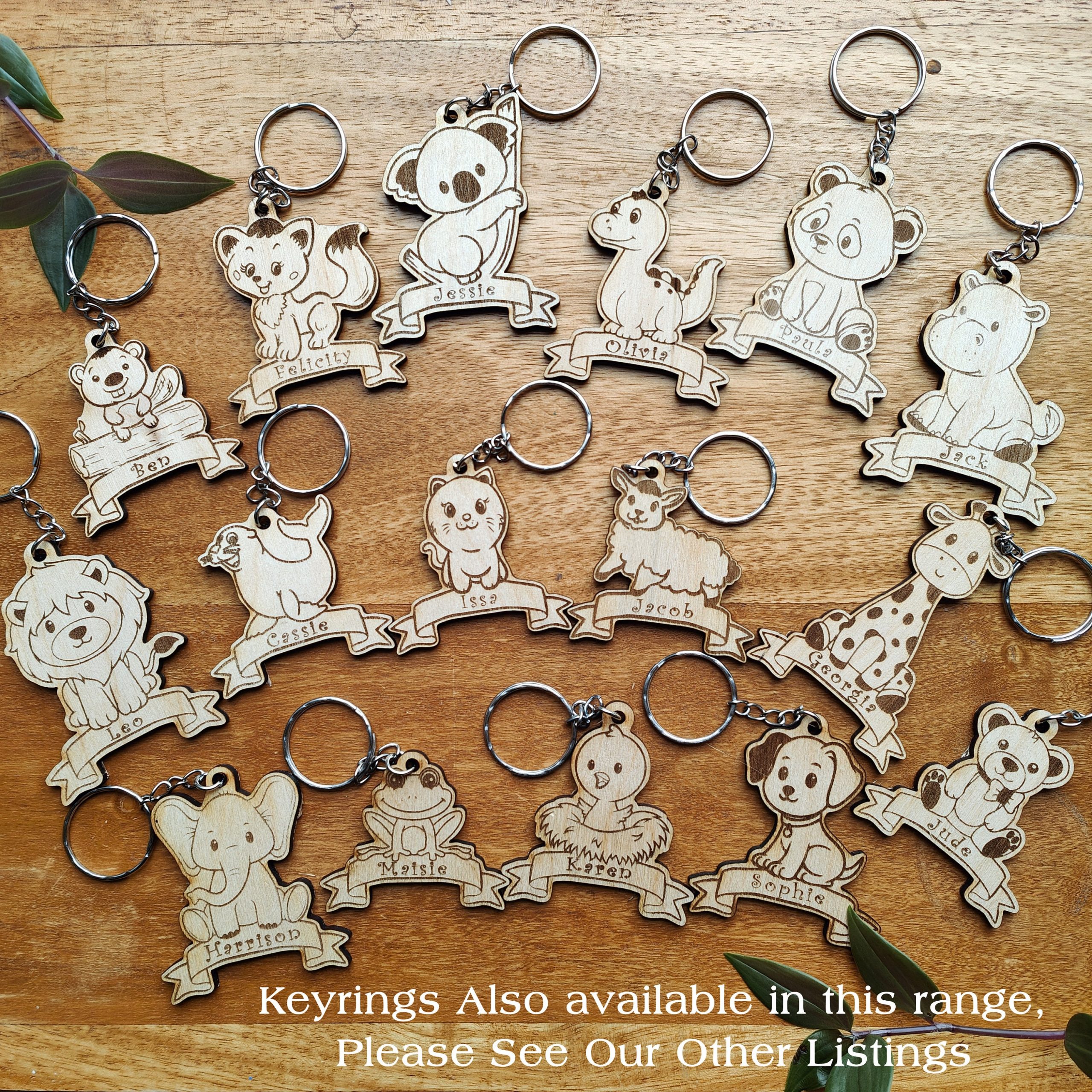 Personalised Animal Fridge Magnet: Laser Engraved Wooden Gift - Image 5