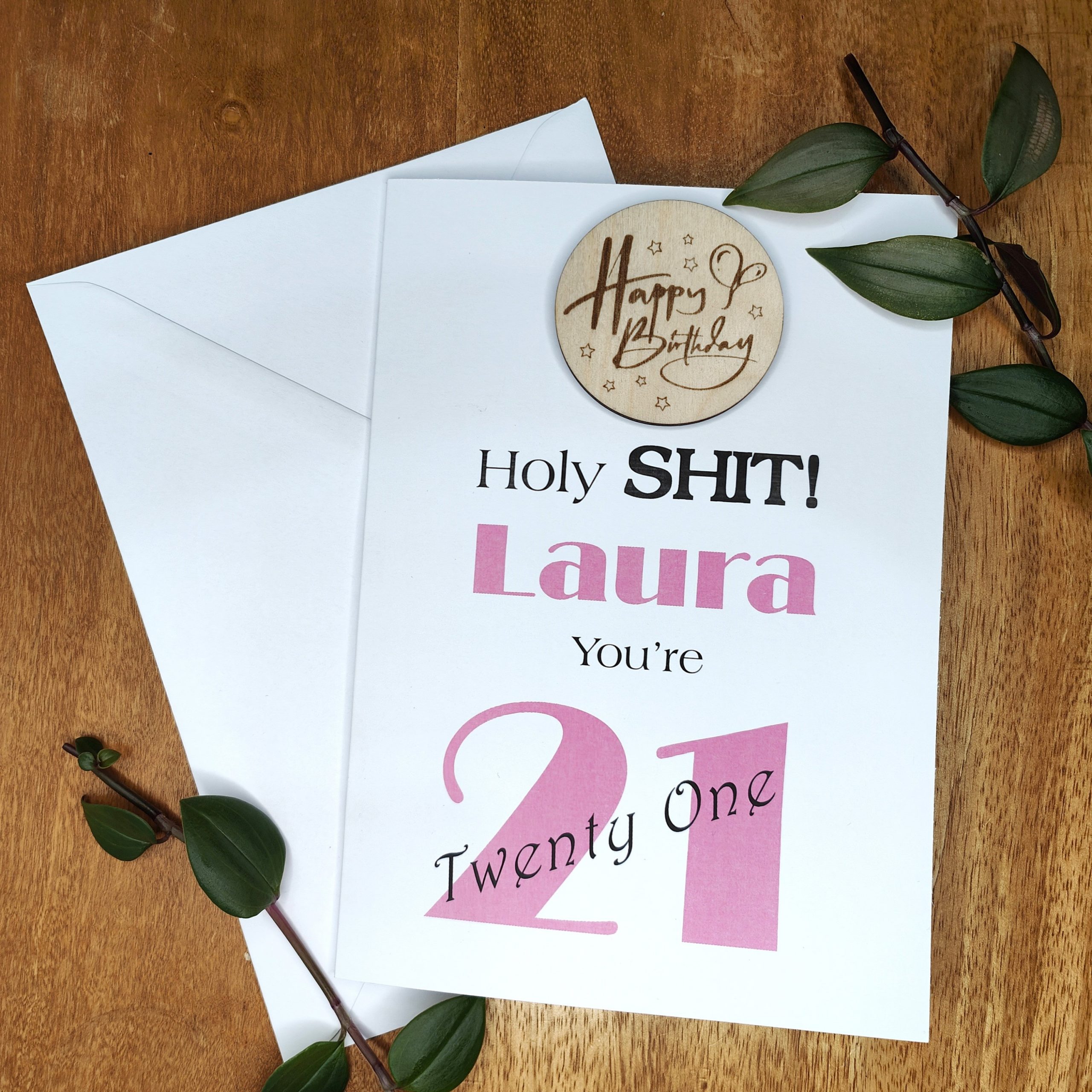 Personalised Milestone Birthday Card with Laser-Cut Gift - Image 4