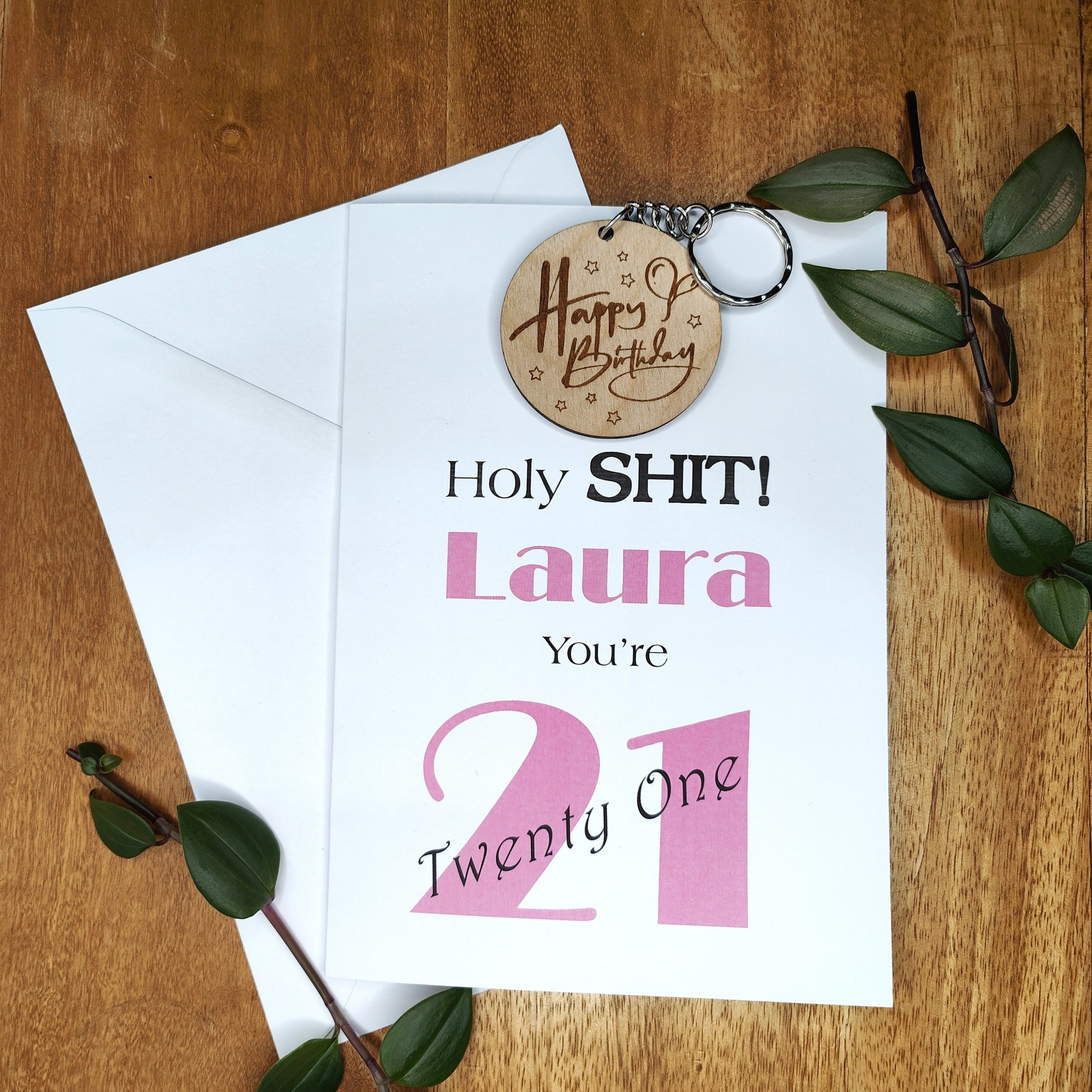 Personalised Milestone Birthday Card with Laser-Cut Gift - Image 3