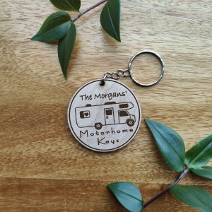 Personalised Motorhome Keyring