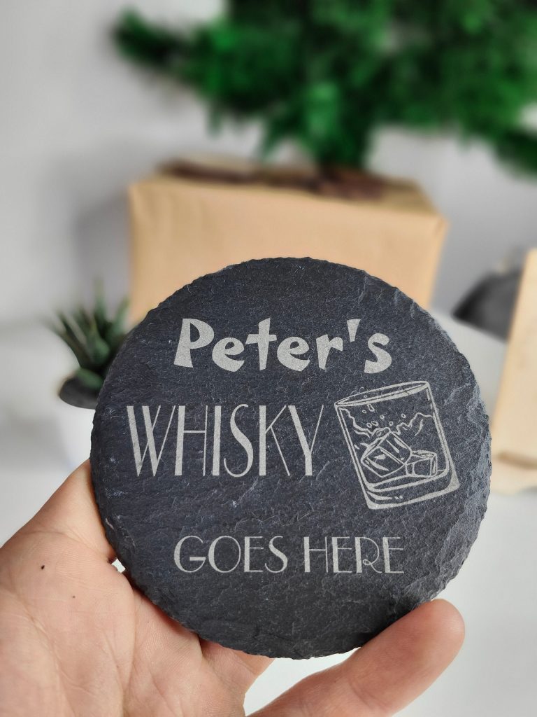 Personalised Whisky Gift Coaster