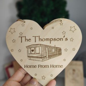 Personalised static caravan gift wall plaque