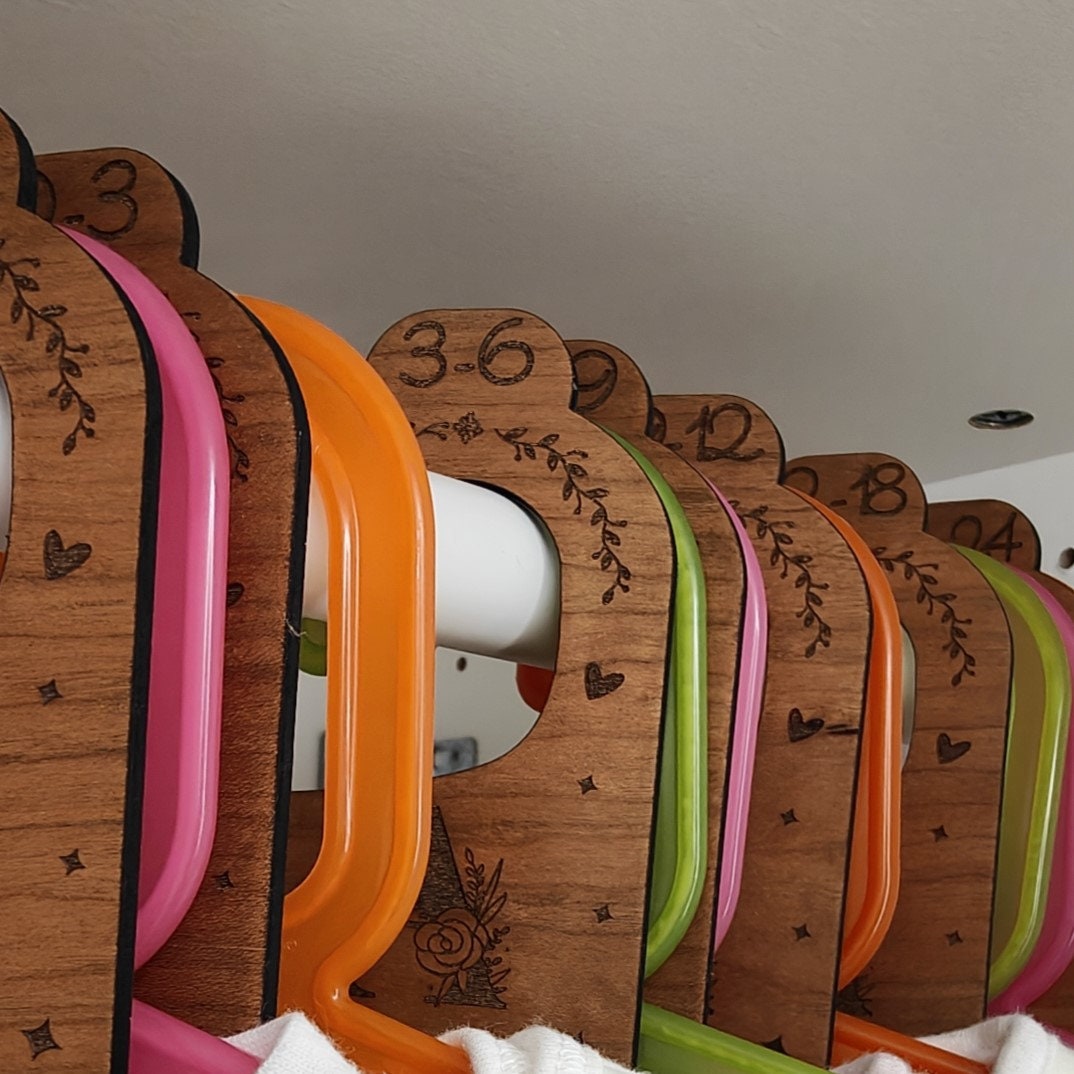 Personalised Baby Clothes Dividers: Jungle Theme Nursery Decor - Image 5