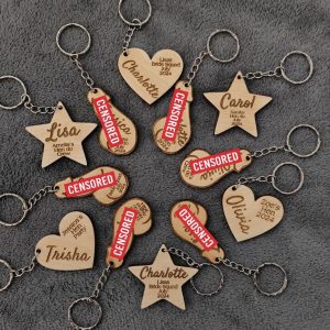 Personalised hen party rude gift favours