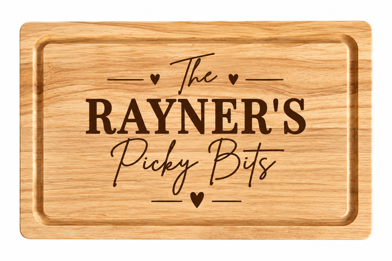 Personalised Picky Bits Chopping Board – Engraved Wooden Grazing & Charcuterie Board - Image 2